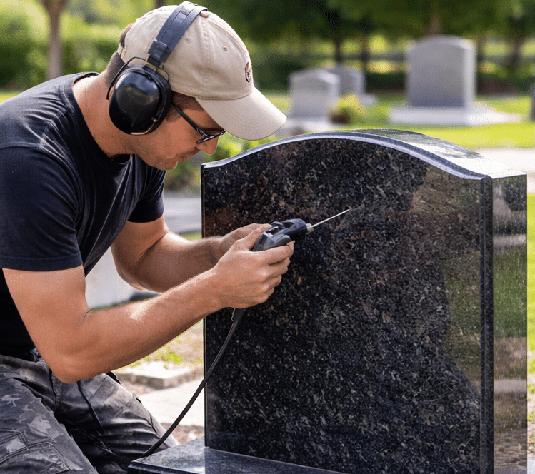 headstone installation